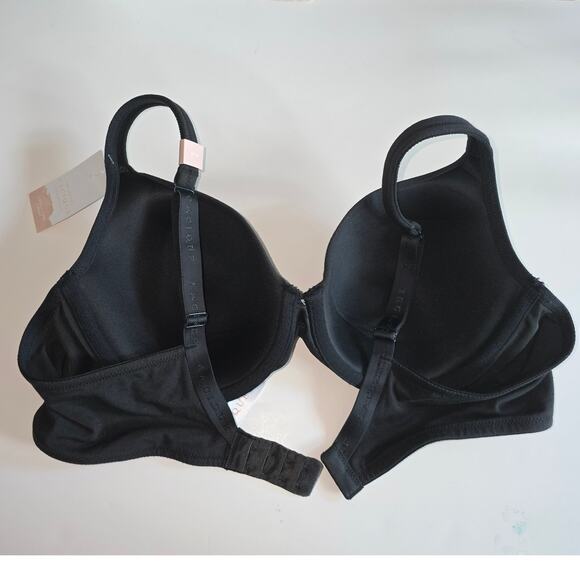 NWT Lane Bryant Cacique Black Lightly Lined T-Shirt Bra Underwired 40B - Picture 2 of 9